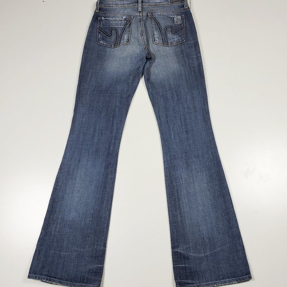 Citizens Of Humanity (CoH) Ingrid 002 Distressed Flare Jeans Sz 27 - Picture 1 of 12